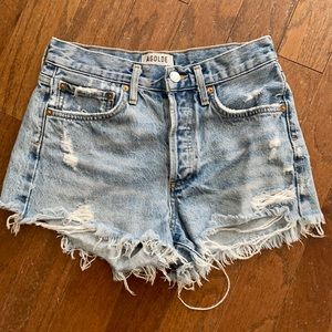 Agolde denim cutoffs